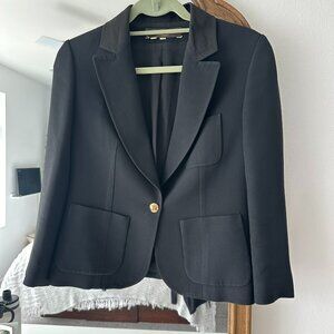 Louis Vuitton Uniformes Black Blazer Jacket size 38